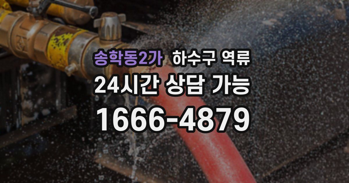 송학동2가 하수구 역류