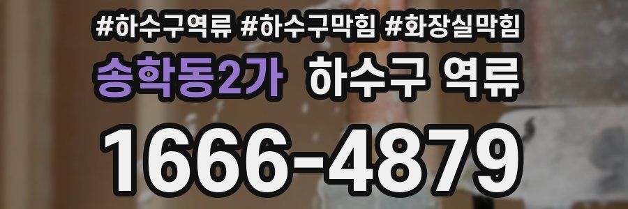 송학동2가 하수구 역류