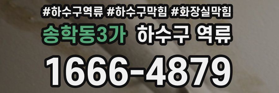 송학동3가 하수구 역류