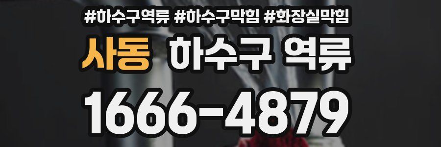 사동 하수구 역류