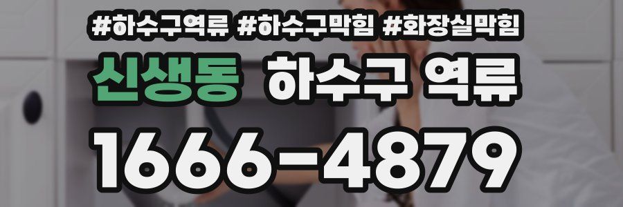 신생동 하수구 역류