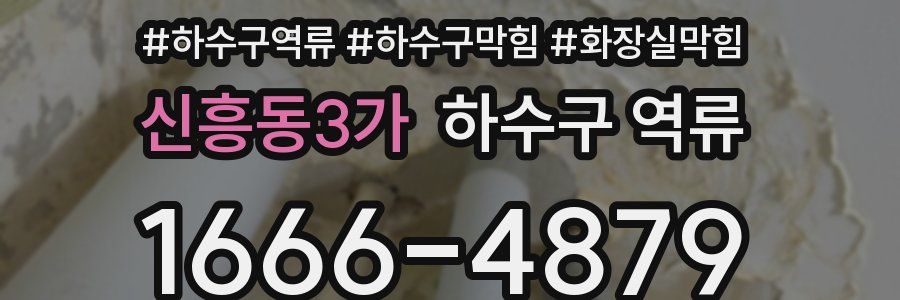 신흥동3가 하수구 역류