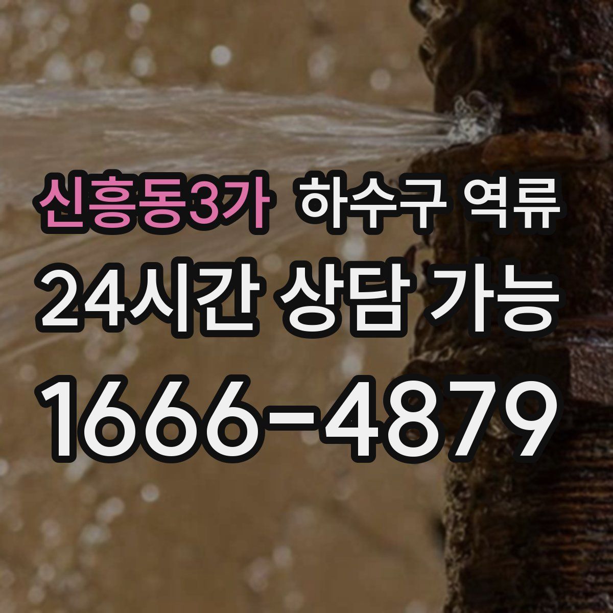 신흥동3가 하수구 역류