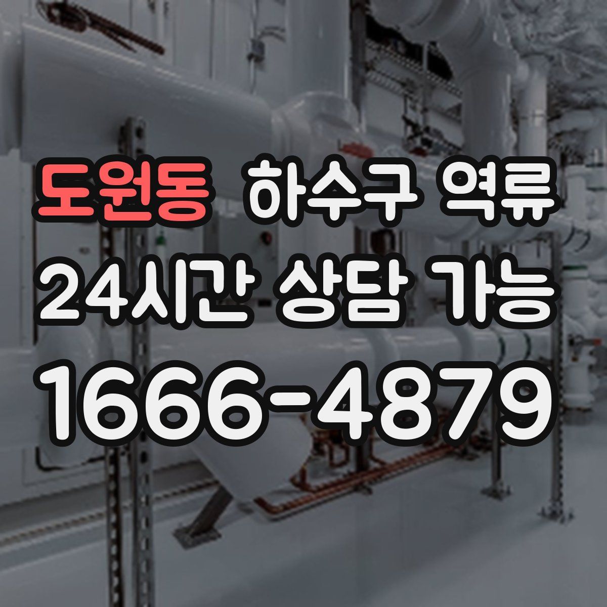 도원동 하수구 역류