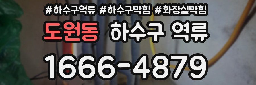 도원동 하수구 역류