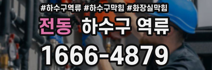 전동 하수구 역류