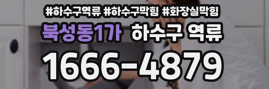 북성동1가 하수구 역류