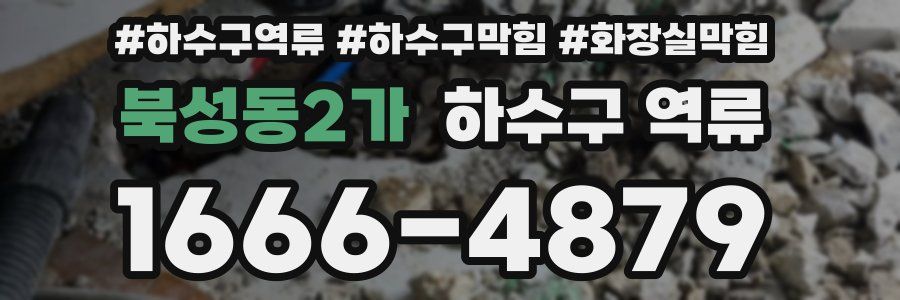 북성동2가 하수구 역류