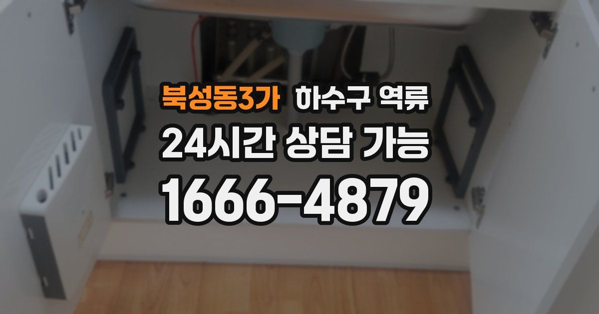 북성동3가 하수구 역류