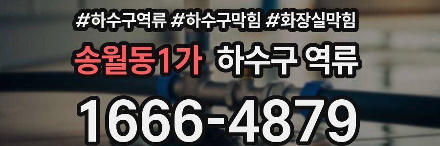 송월동1가 하수구 역류