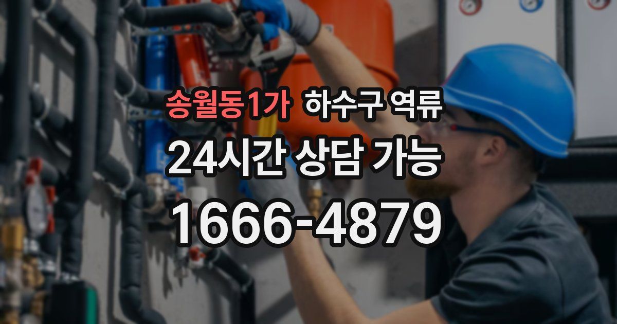 송월동1가 하수구 역류