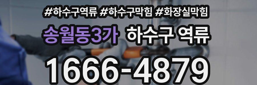 송월동3가 하수구 역류