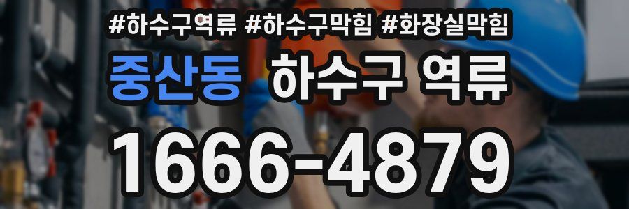 중산동 하수구 역류