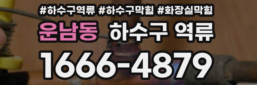 운남동 하수구 역류