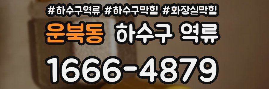 운북동 하수구 역류