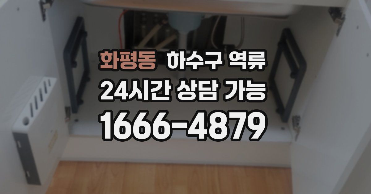 화평동 하수구 역류