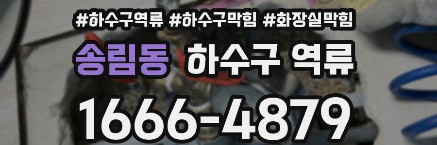 송림동 하수구 역류