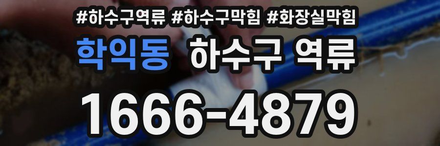학익동 하수구 역류