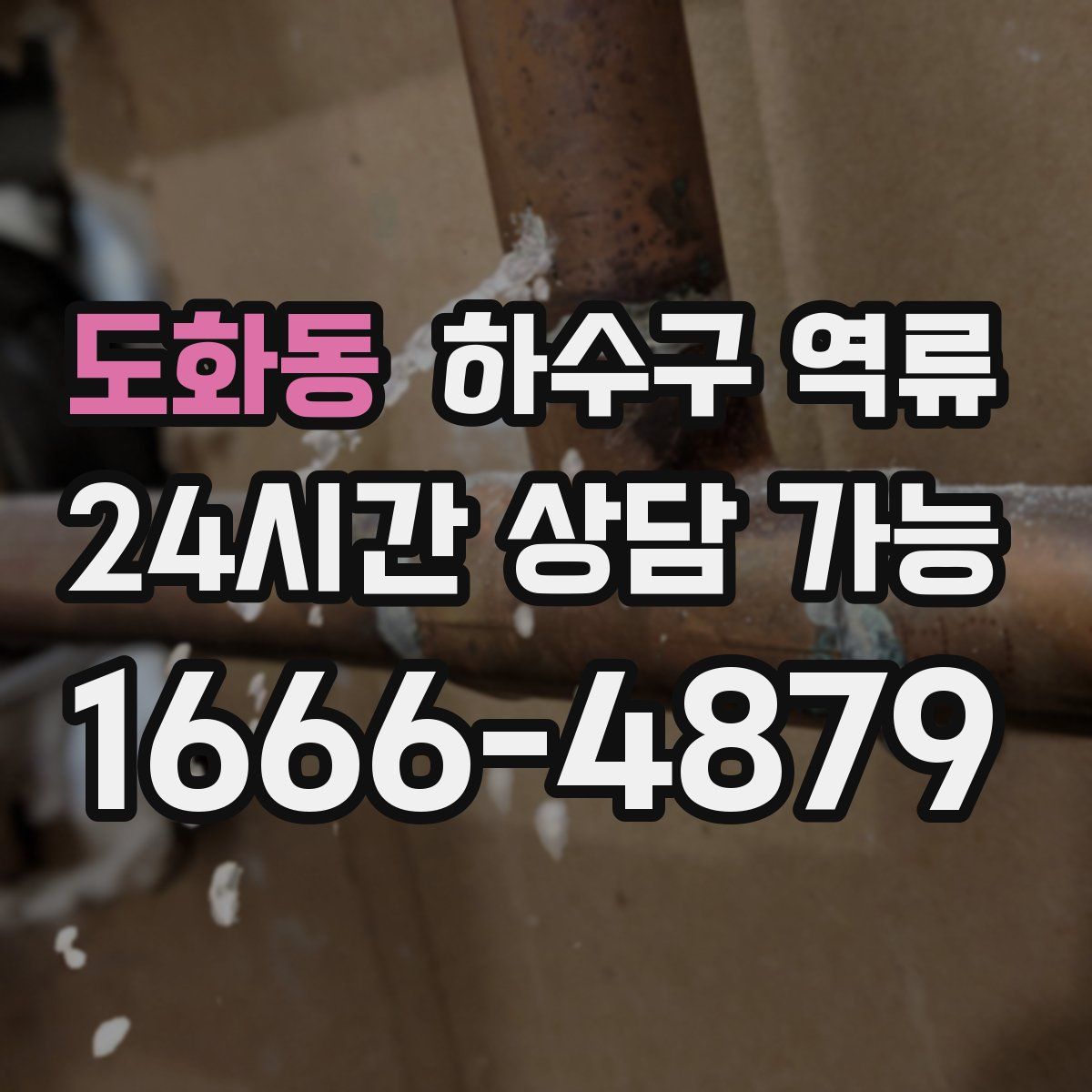 도화동 하수구 역류