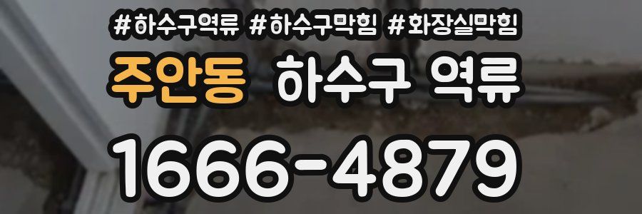 주안동 하수구 역류