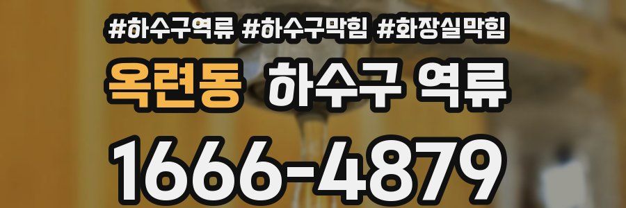 옥련동 하수구 역류