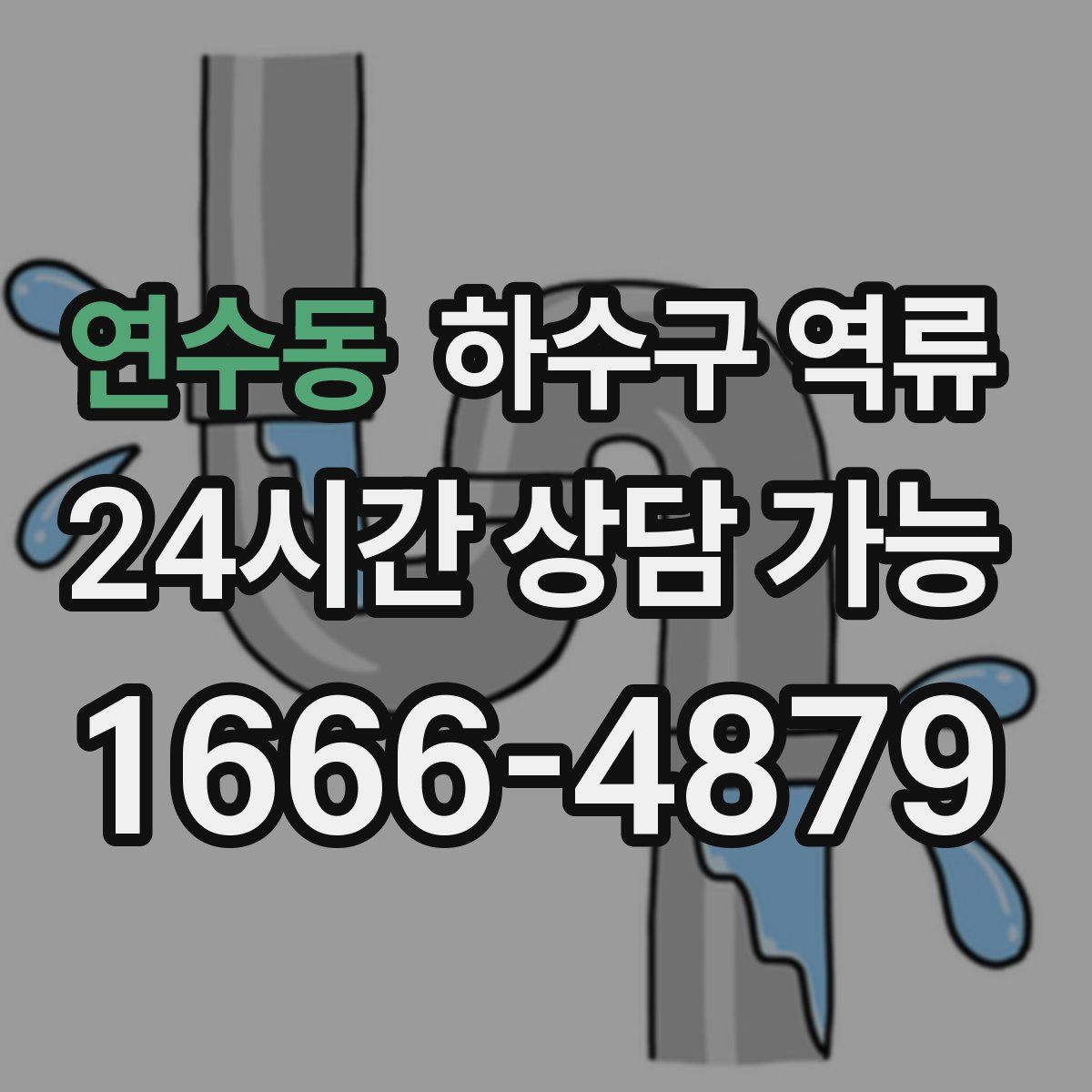 연수동 하수구 역류