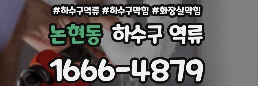 논현동 하수구 역류