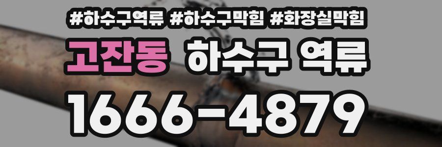 고잔동 하수구 역류