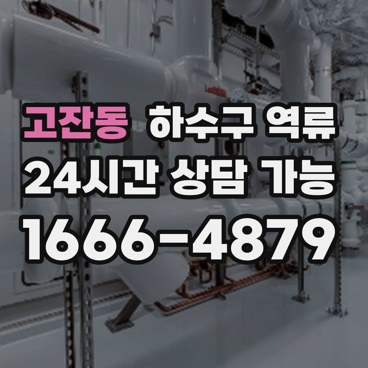 고잔동 하수구 역류
