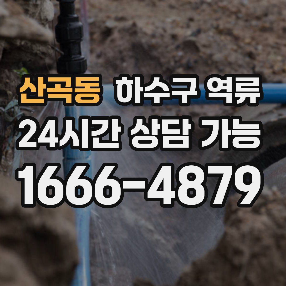 산곡동 하수구 역류