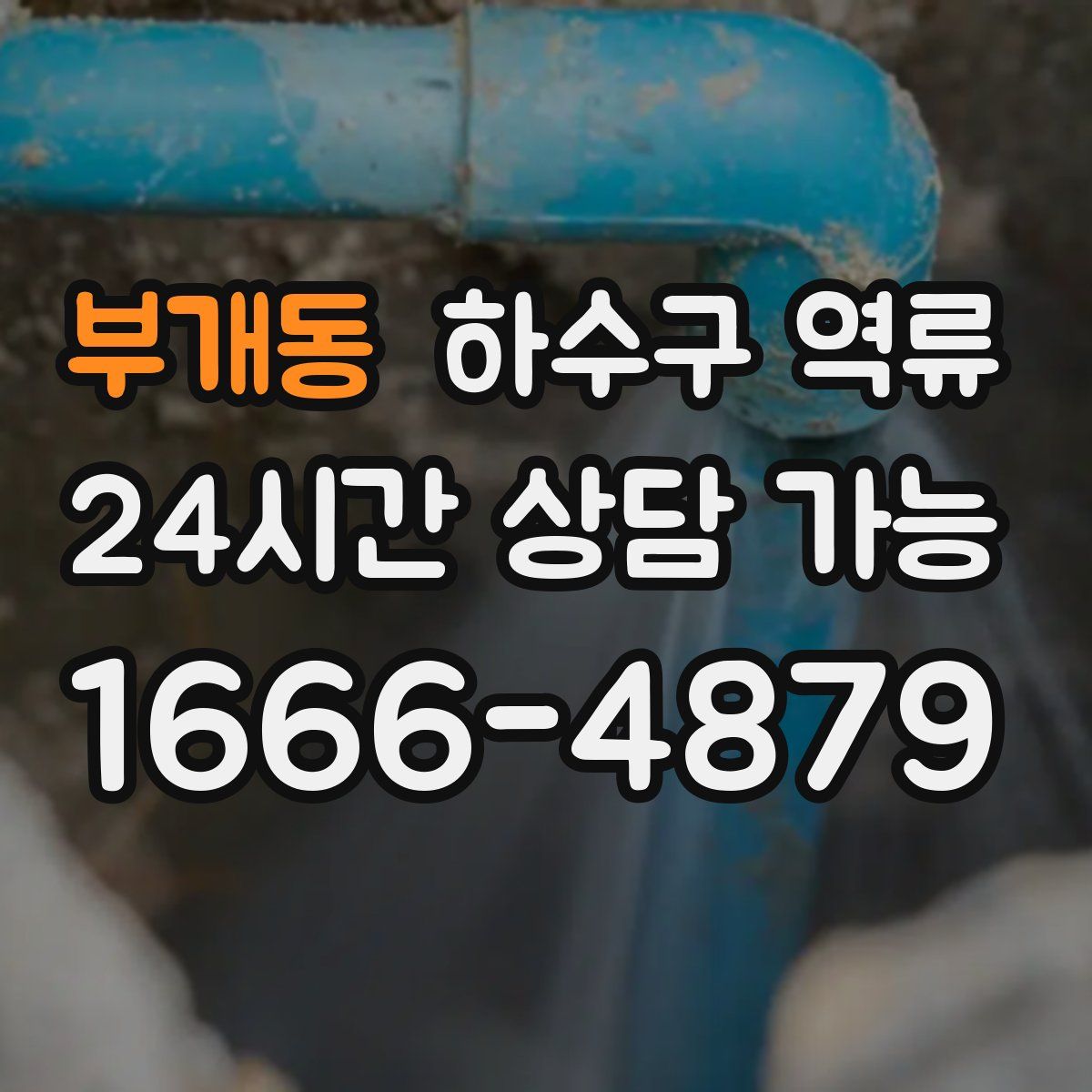 부개동 하수구 역류