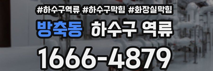 방축동 하수구 역류