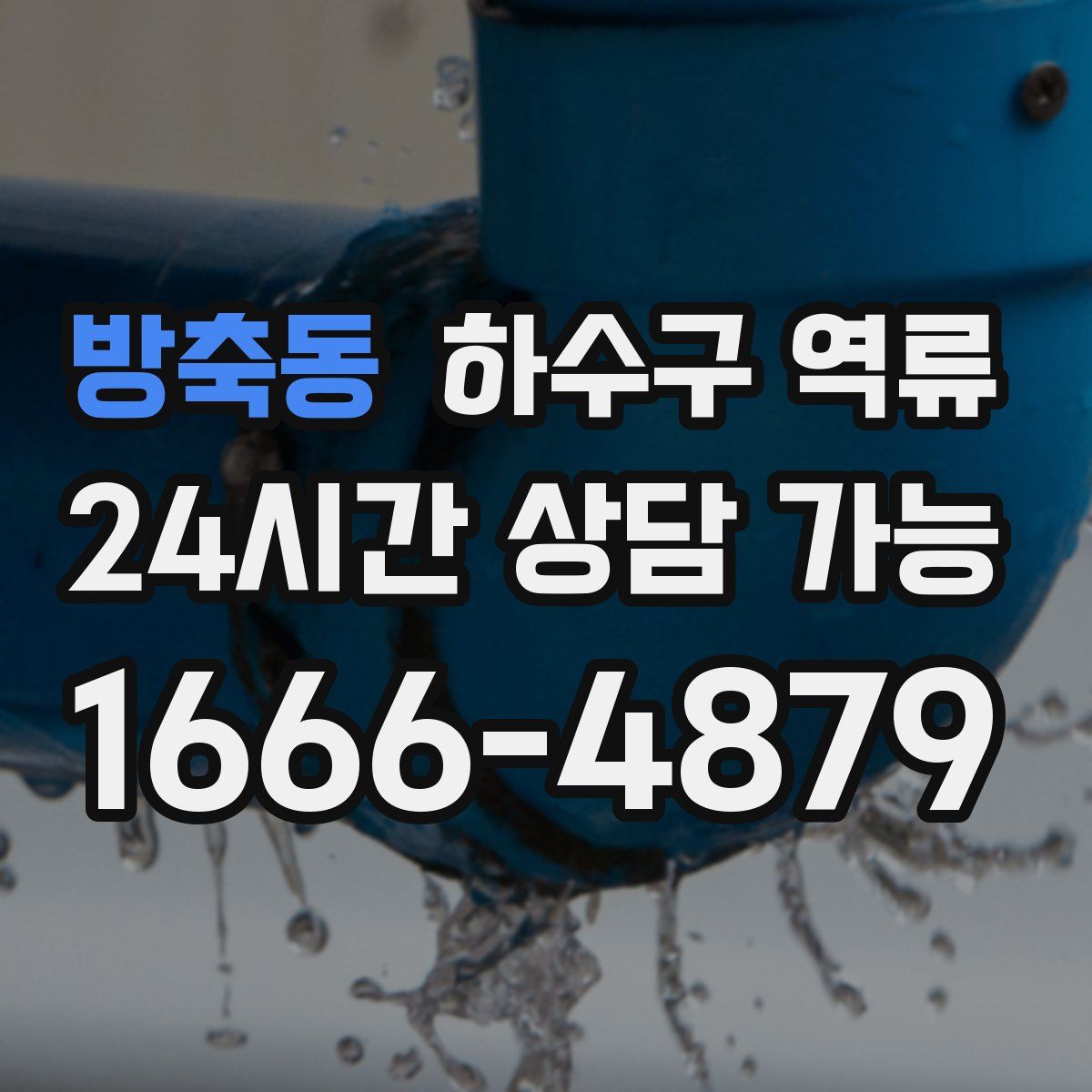 방축동 하수구 역류