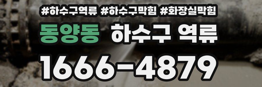 동양동 하수구 역류