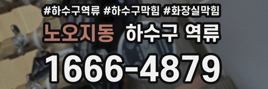노오지동 하수구 역류