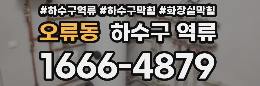 오류동 하수구 역류