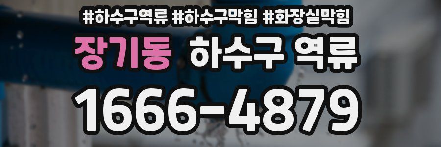 장기동 하수구 역류