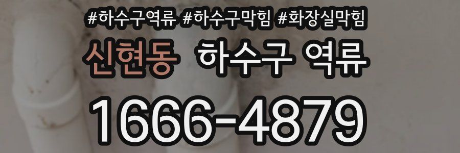 신현동 하수구 역류