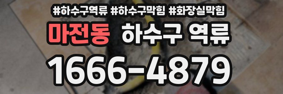 마전동 하수구 역류