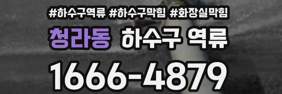 청라동 하수구 역류