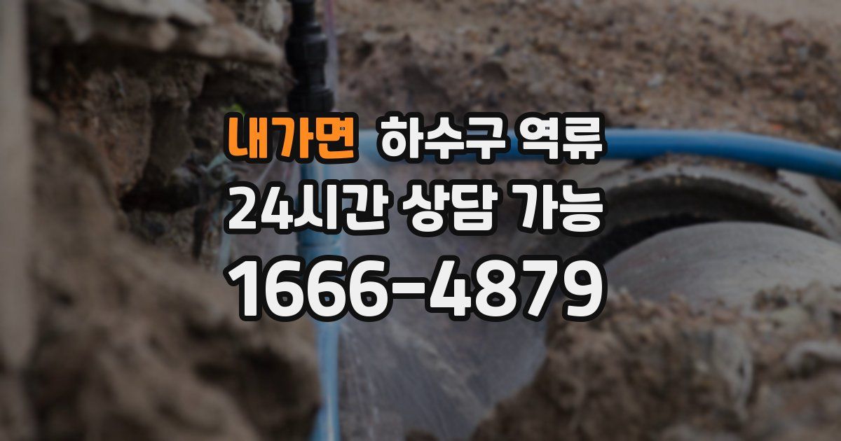 내가면 하수구 역류