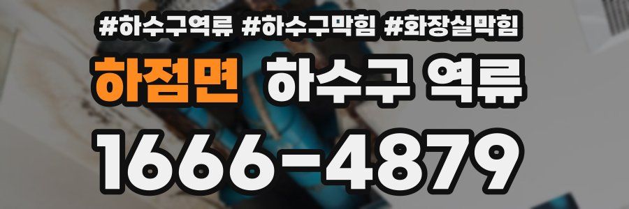 하점면 하수구 역류