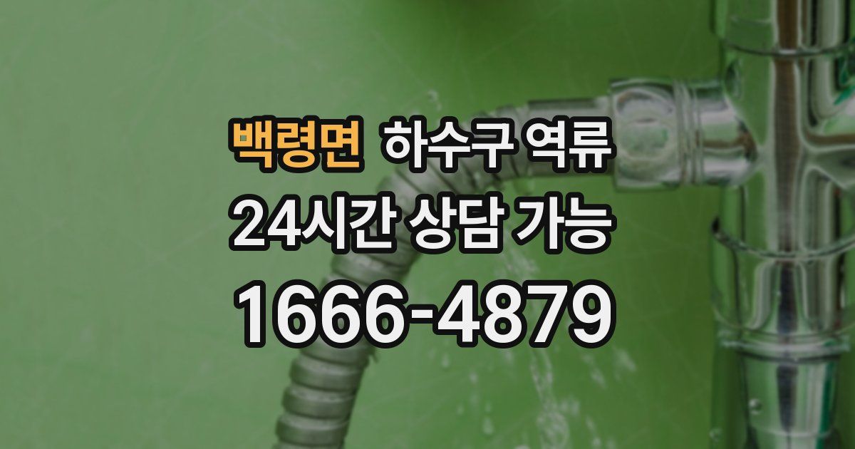 백령면 하수구 역류