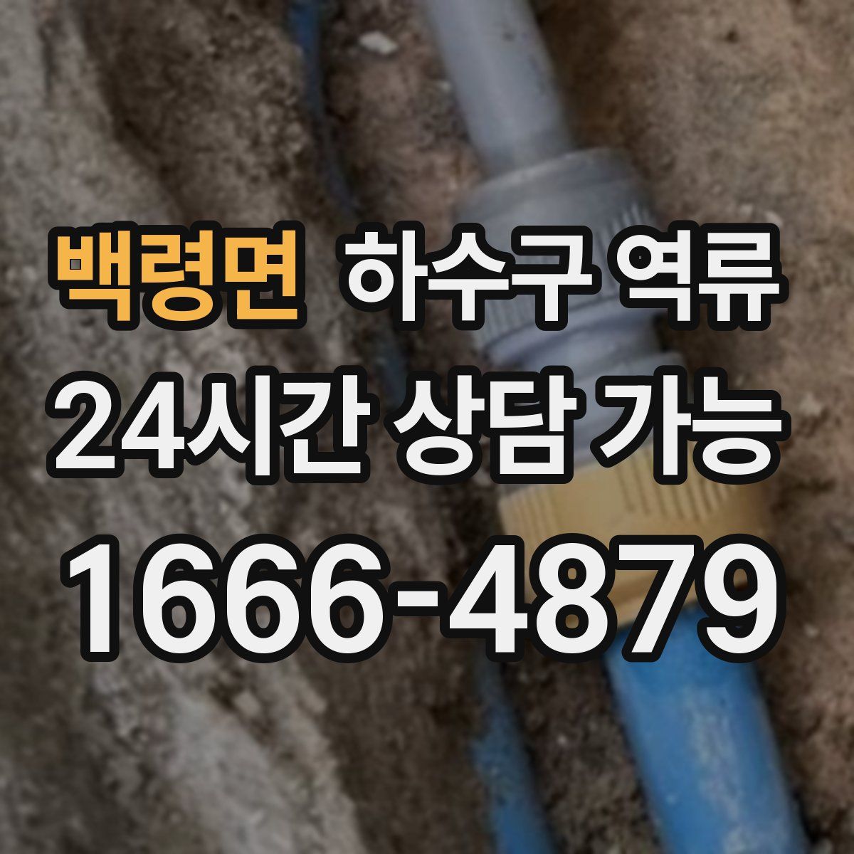 백령면 하수구 역류