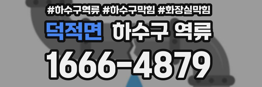 덕적면 하수구 역류