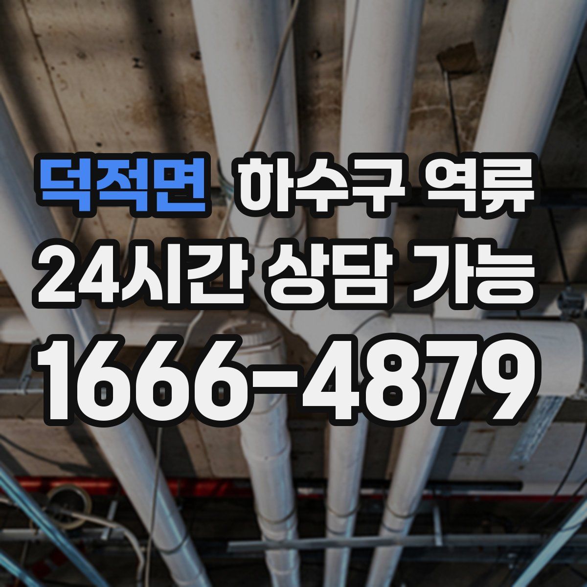 덕적면 하수구 역류