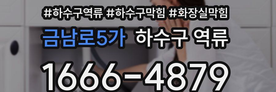 금남로5가 하수구 역류