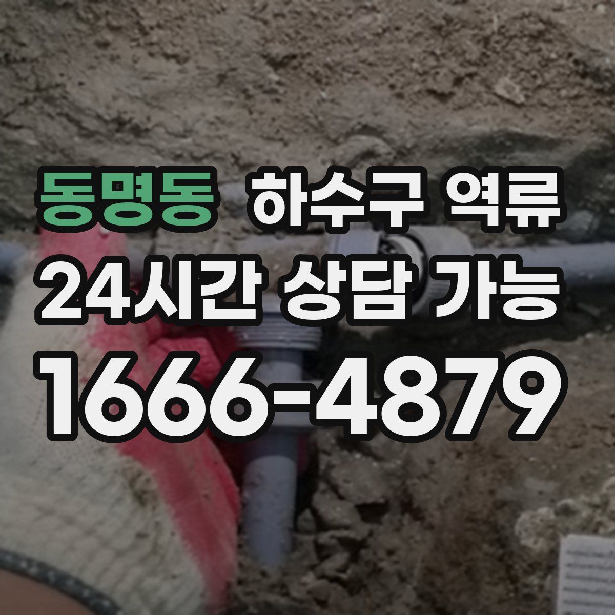 동명동 하수구 역류