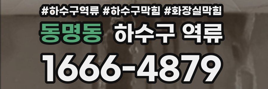 동명동 하수구 역류