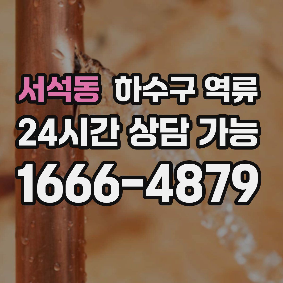 서석동 하수구 역류